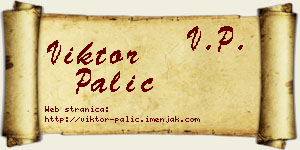 Viktor Palić vizit kartica